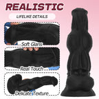 Black Stallion - Inspired Silicone Dildo with Suction Cup - Tarisss Sex Toy Store