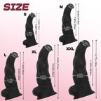 Black Stallion - Inspired Silicone Dildo with Suction Cup - Tarisss Sex Toy Store