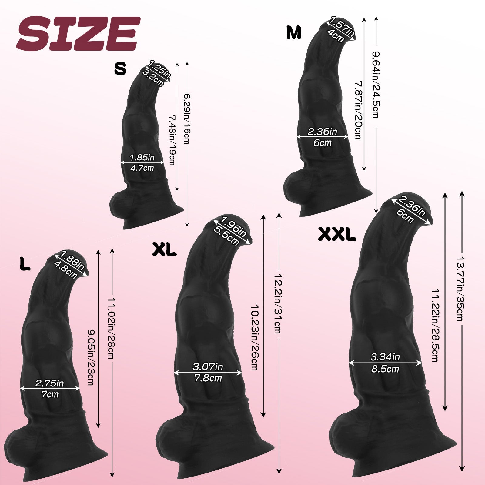 Black Stallion - Inspired Silicone Dildo with Suction Cup - Tarisss Sex Toy Store