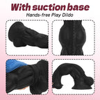 Black Stallion - Inspired Silicone Dildo with Suction Cup - Tarisss Sex Toy Store