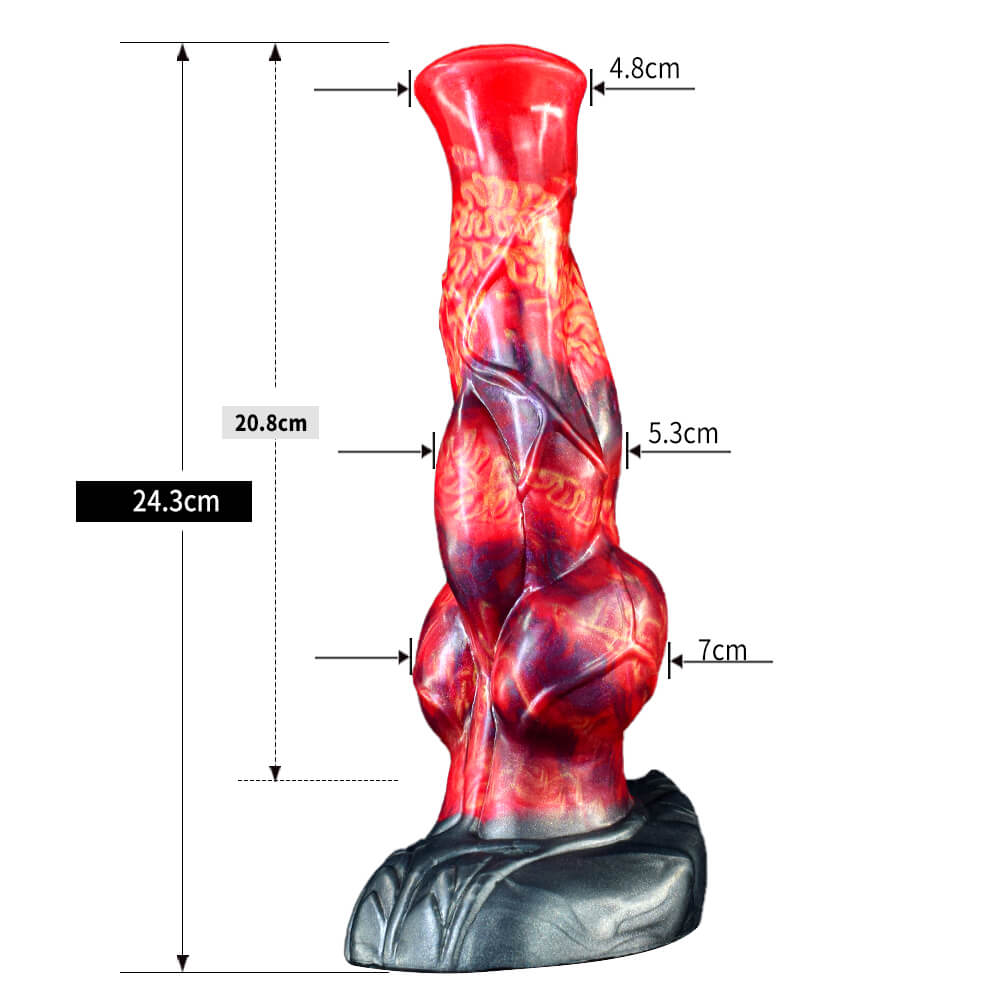 Blazeblood 9 Inch Silicone Horse Dildo with Knot - Tarisss Sex Toy Store