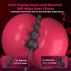 Bluetooth APP Remote Control Thrusting Prostate Massager with 9 Modes & Penis Ring & Anal Beads - Tarisss Sex Toy Store