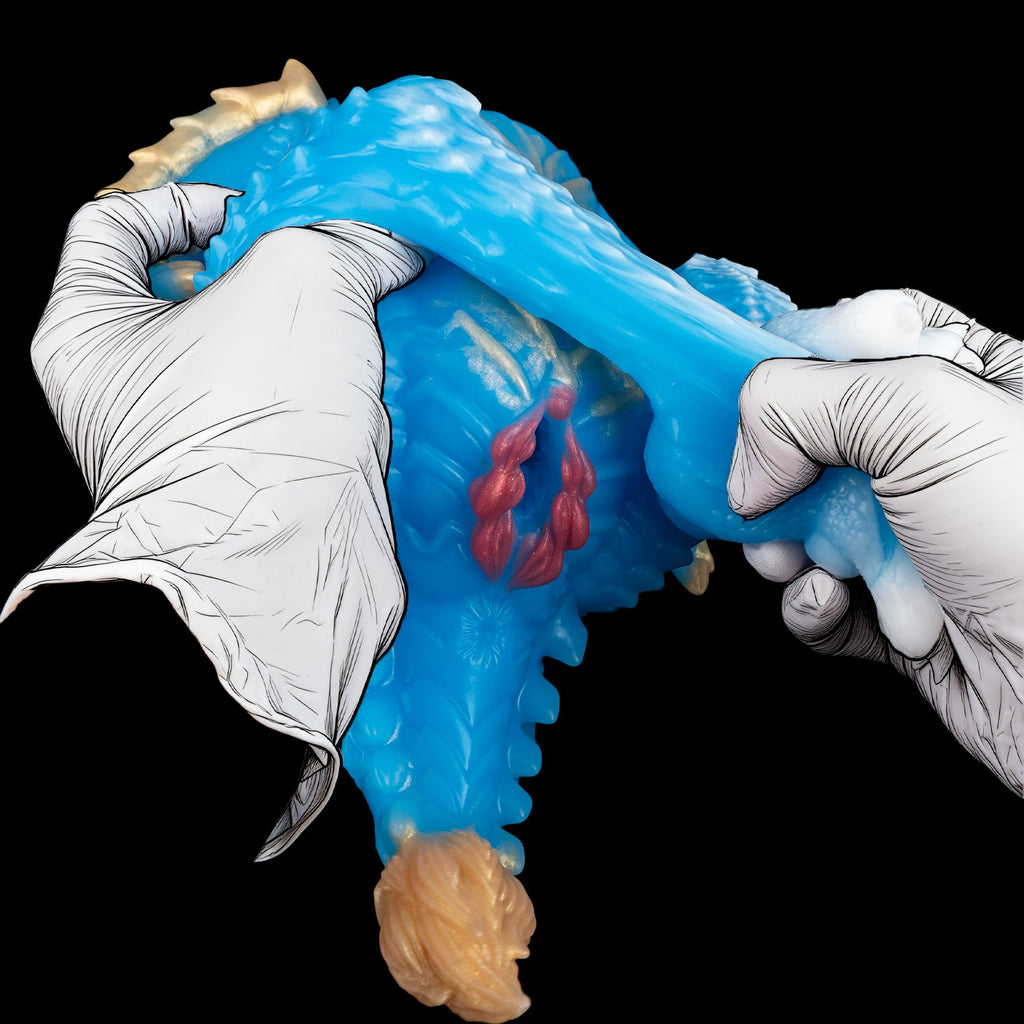 Azure Dragon Beast Fantasy Mini Sex Doll – Alien Pocket Pussy Platinum Silicone | Domlust
