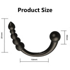 Body - Safe Silicone Curved Anal Plug with Dual - End Design - Tarisss Sex Toy Store