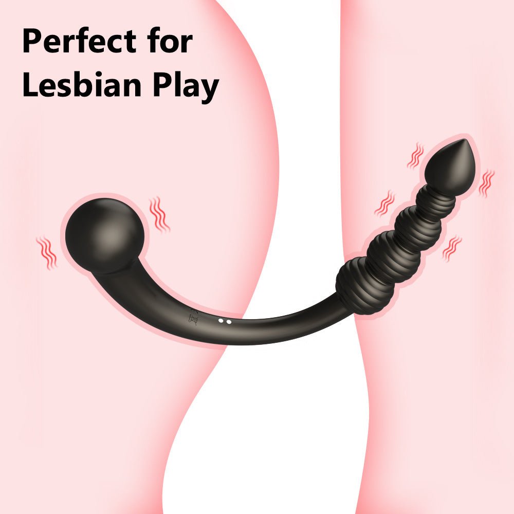Body - Safe Silicone Curved Anal Plug with Dual - End Design - Tarisss Sex Toy Store