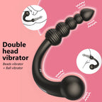 Body - Safe Silicone Curved Anal Plug with Dual - End Design - Tarisss Sex Toy Store