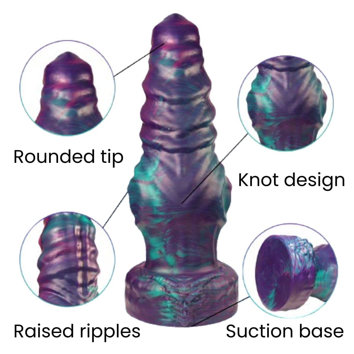 Bull Demon 12 Inch Knotted Fantasy Monster Dildo - Tarisss Sex Toy Store