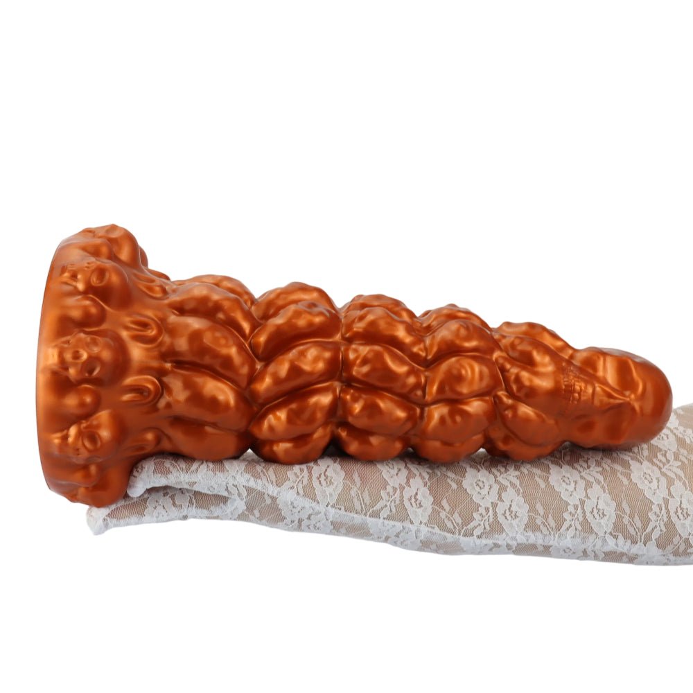 Bumpy Silicone Anal Tower Dildo with Graduated Rings and Suction Base - Tarisss Sex Toy Store