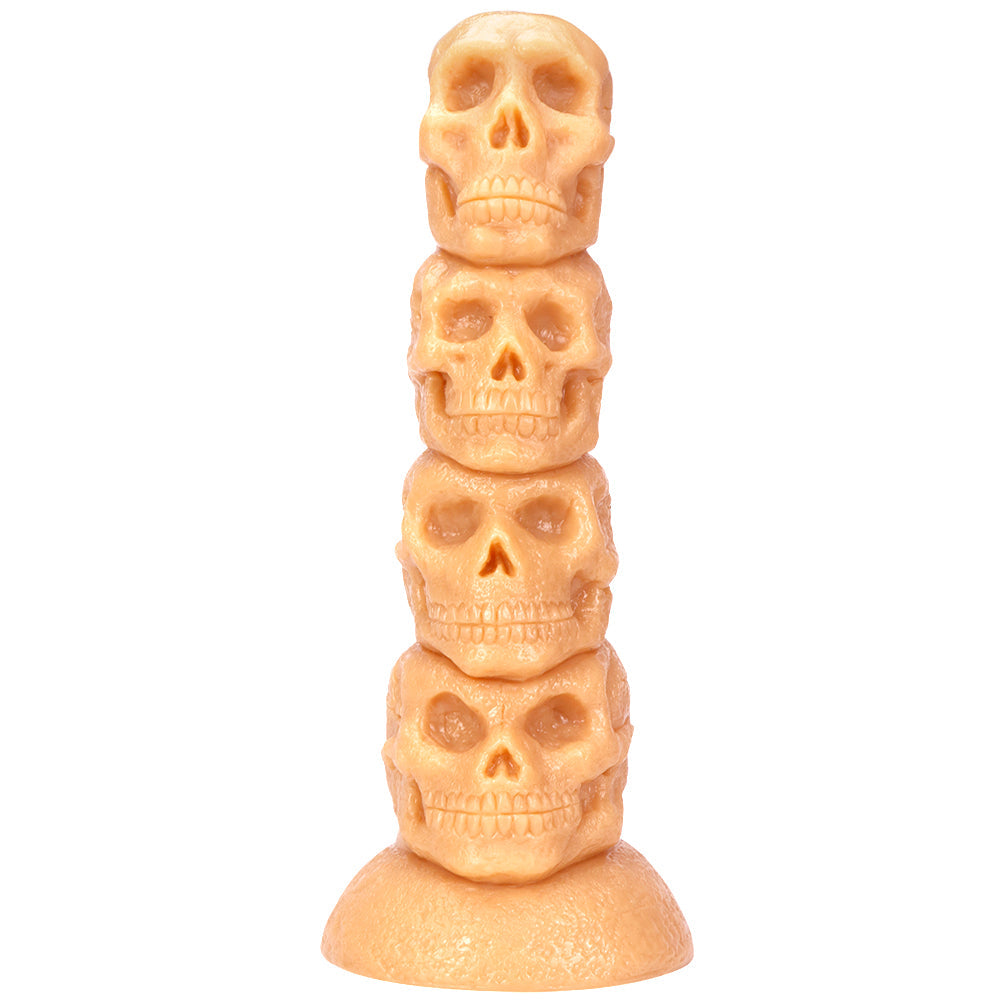 Fantasy Skull Huge Dildo Butt Plug - Big Black Monsterdldo Suction Cup Women Masturbator