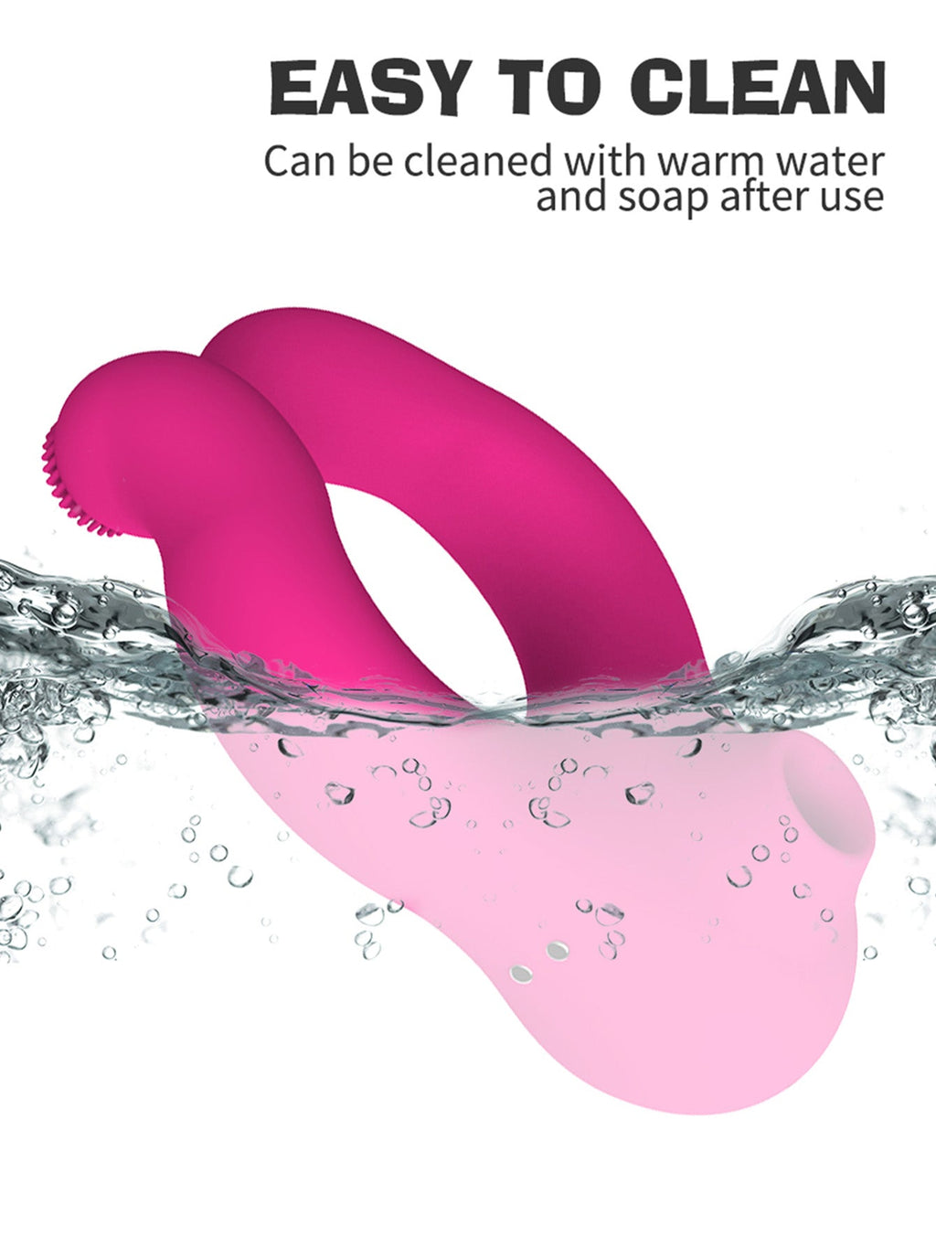 Female Oral Sex Sucking Vibrator - Male Penis Cock Ring Clit Clamp Couple Sex Toys