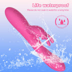 Rabbit Clit Clamps G Spot Vibrator - Vibrating Anal Dildo Female Sex Toy