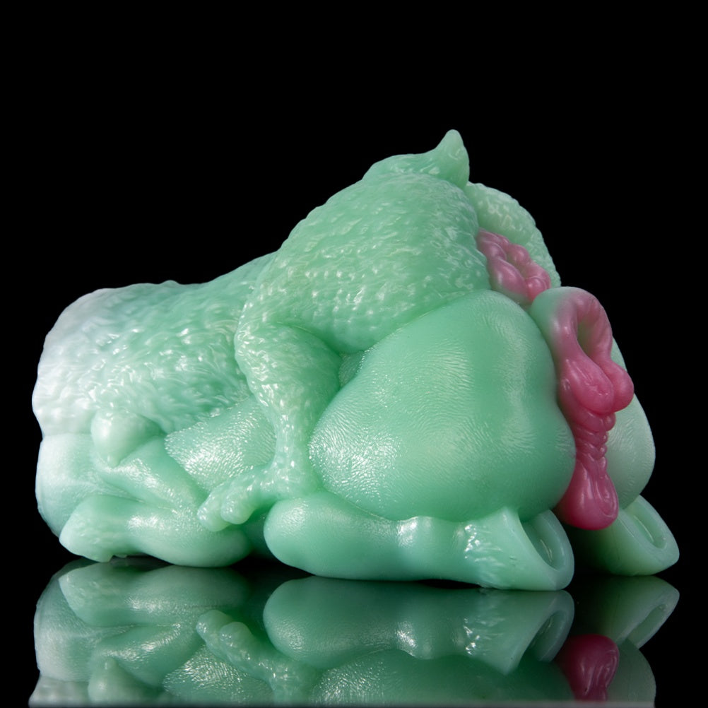 Stimulating Fantasy Alien Pocket Pussy - Dual-Channel Silicone Sex Toys for Men