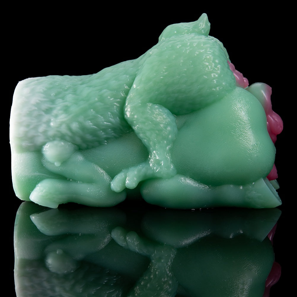Stimulating Fantasy Alien Pocket Pussy - Dual-Channel Silicone Sex Toys for Men