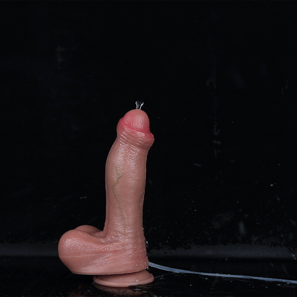 Domlust Realistic Squirting Strap-On Dildo – Dual-Layer Platinum Silicone Ejaculating Wearable Toy for Couples & Solo Play