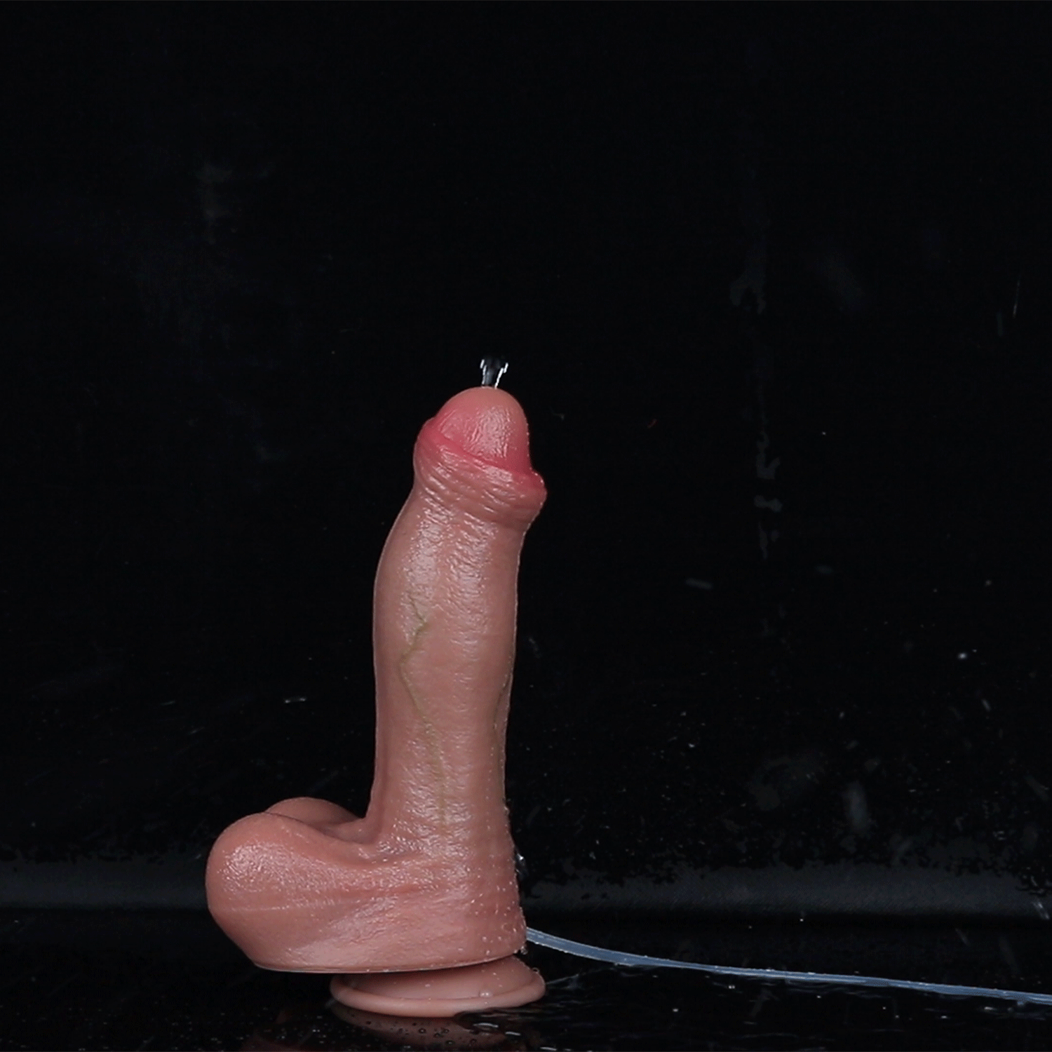 Domlust Realistic Squirting Strap-On Dildo – Dual-Layer Platinum Silicone Ejaculating Wearable Toy for Couples & Solo Play