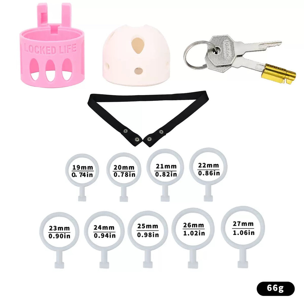 Ringless Male Chastity Cage – Coronal Sulcus Lock Design | Clasp-Free Chastity Cage