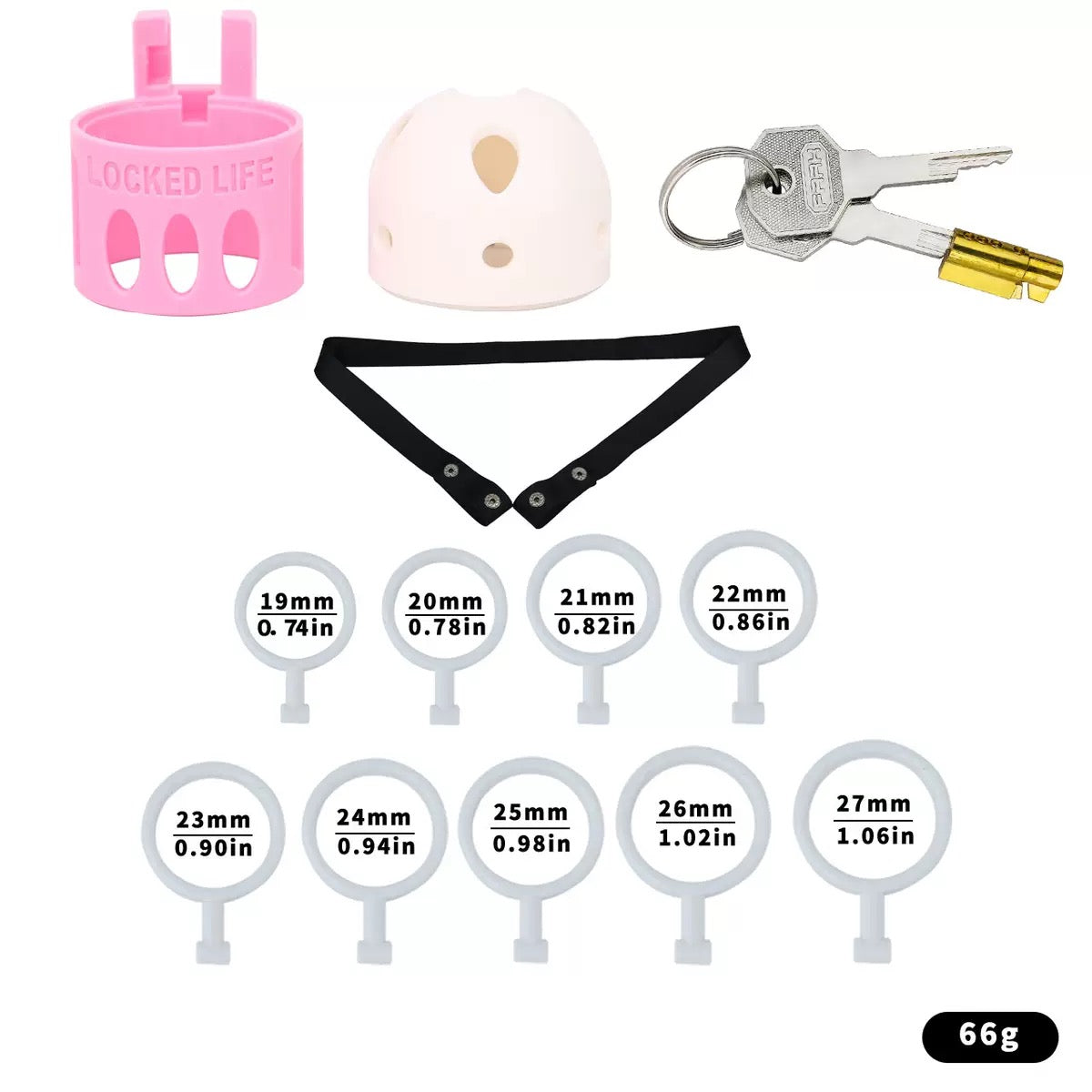 Ringless Male Chastity Cage – Coronal Sulcus Lock Design | Clasp-Free Chastity Cage