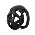 Men’s Openwork Resin Chastity Cage 33mm – Breathable Lightweight Male Locking Device with 4 Rings & Dual Locks