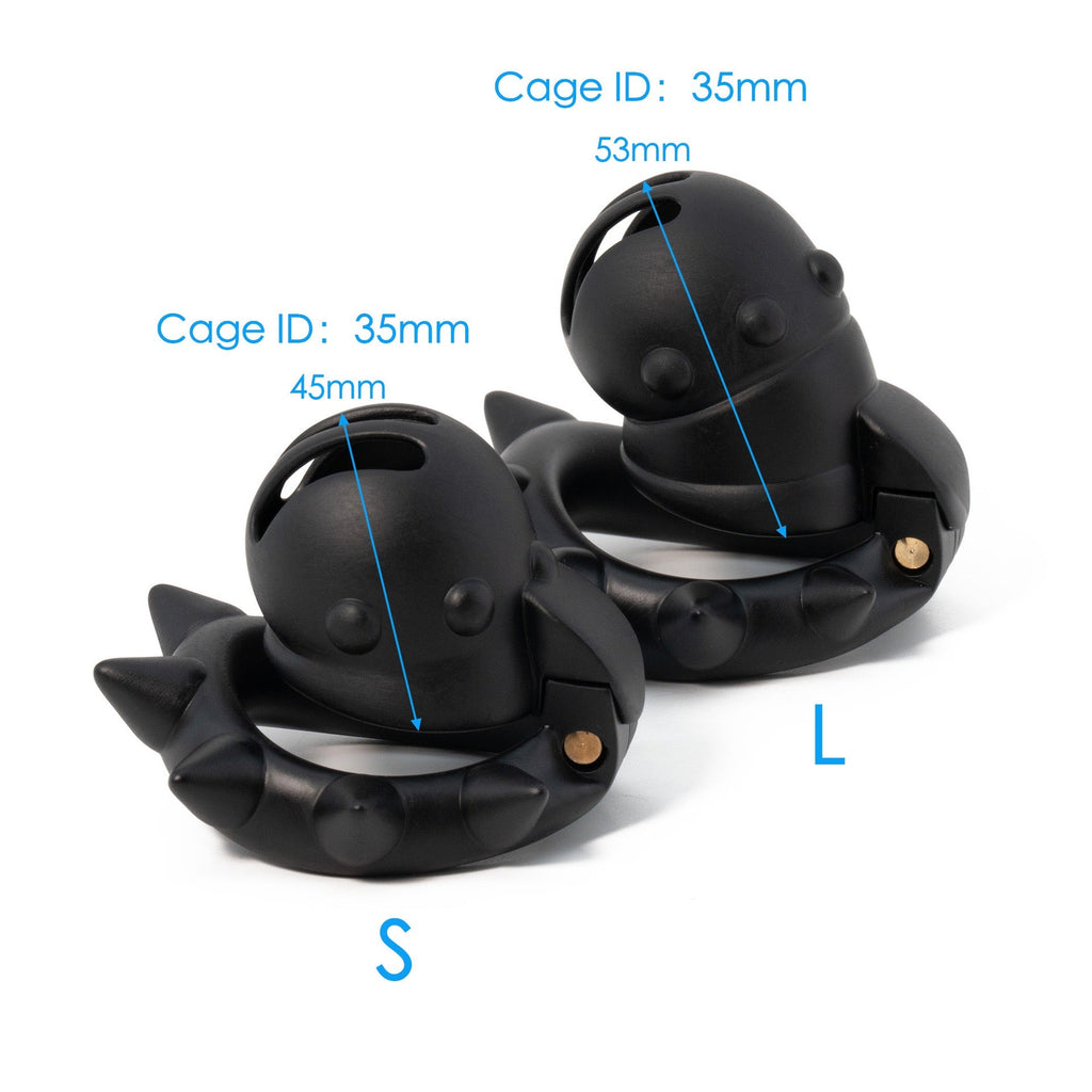 Spiked Monster Cock Ring – Black Silicone Penis Ring with Intense Spikes (3 Sizes)