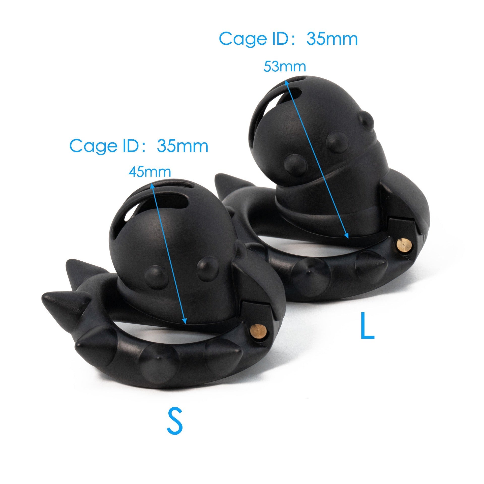 Spiked Monster Cock Ring – Black Silicone Penis Ring with Intense Spikes (3 Sizes)