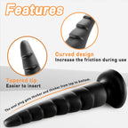 Carrot 17 Inch Long Black Butt Plug Dildo - Tarisss Sex Toy Store