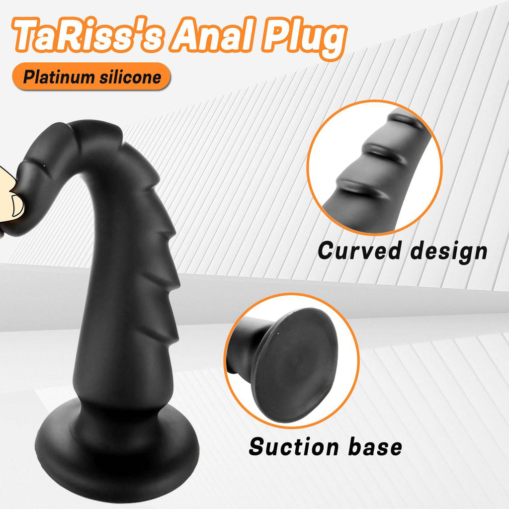 Carrot 17 Inch Long Black Butt Plug Dildo - Tarisss Sex Toy Store