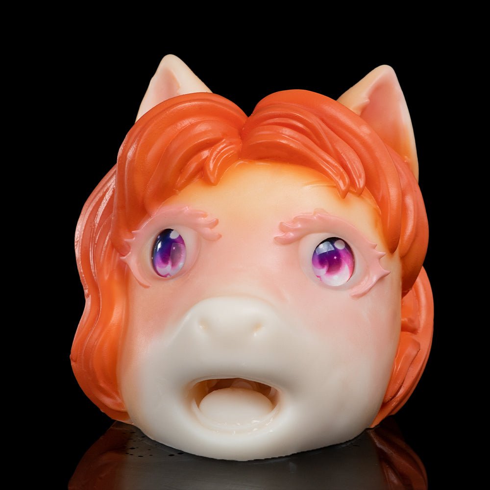 Cartoon Pony Head Male Masturbator Sleeve with Textured Single Channel - Tarisss Sex Toy Store