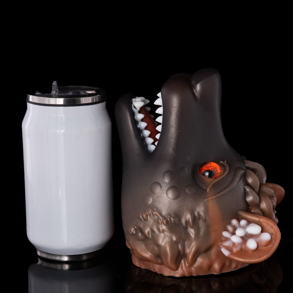 Cartoon Wolf Head Male Masturbator Sleeve with Textured Inner Channel - Tarisss Sex Toy Store