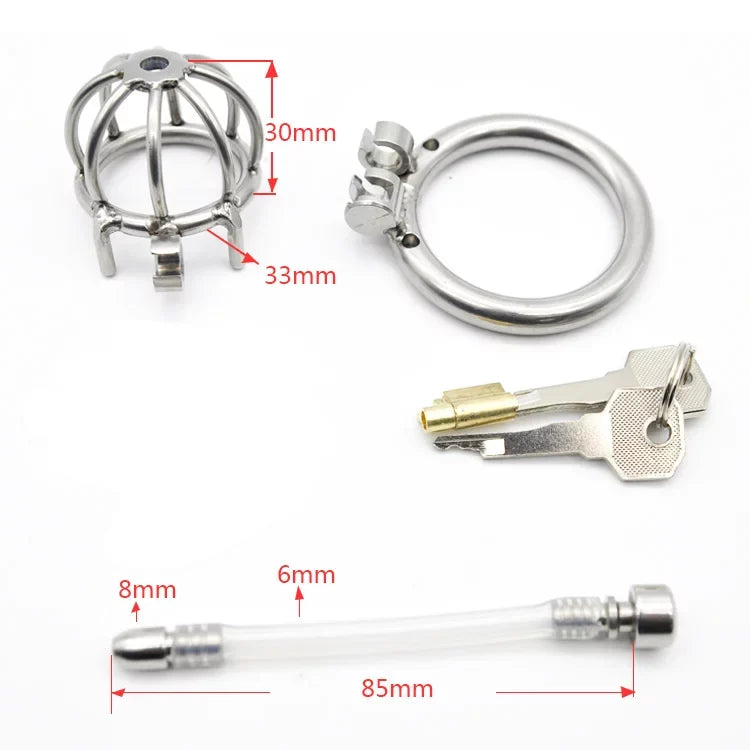 MICRO CHASTITY CAGE URETHRAL LITTLE PUMPKIN