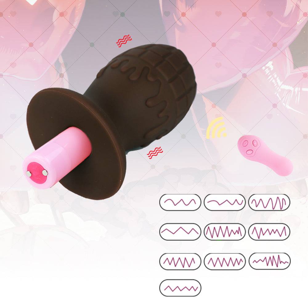 Chocolate 5 Inch Anal Small Vibrating Dildo - Tarisss Sex Toy Store