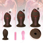 Chocolate 5 Inch Anal Small Vibrating Dildo - Tarisss Sex Toy Store