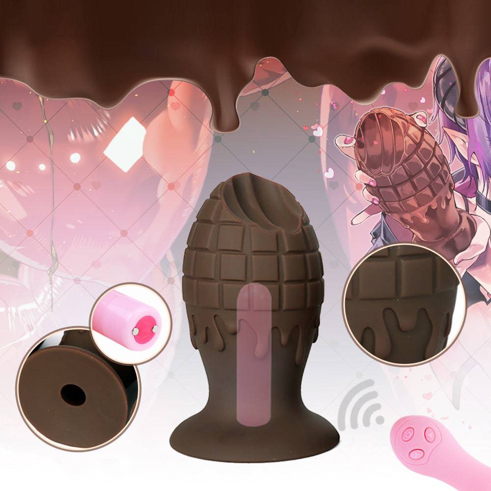 Chocolate 5 Inch Anal Small Vibrating Dildo - Tarisss Sex Toy Store