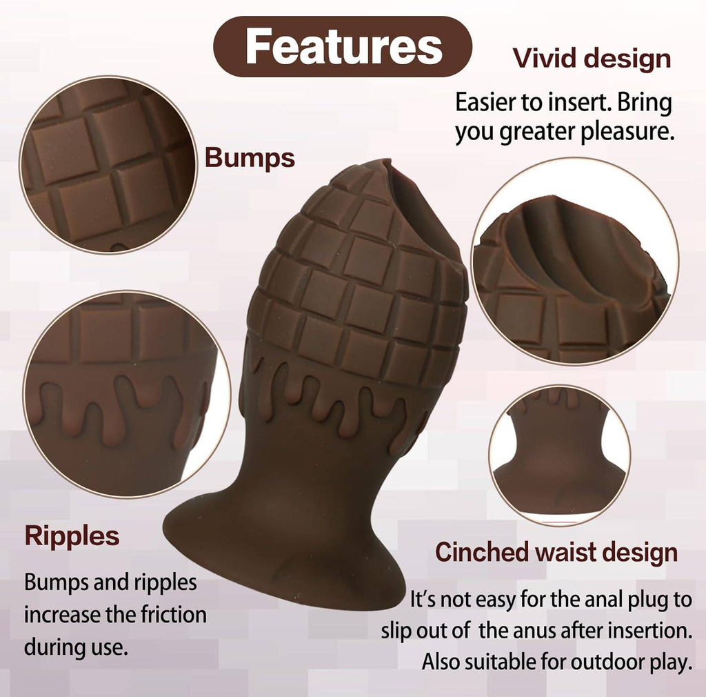 Chocolate 5 Inch Butt Dildo - Tarisss Sex Toy Store