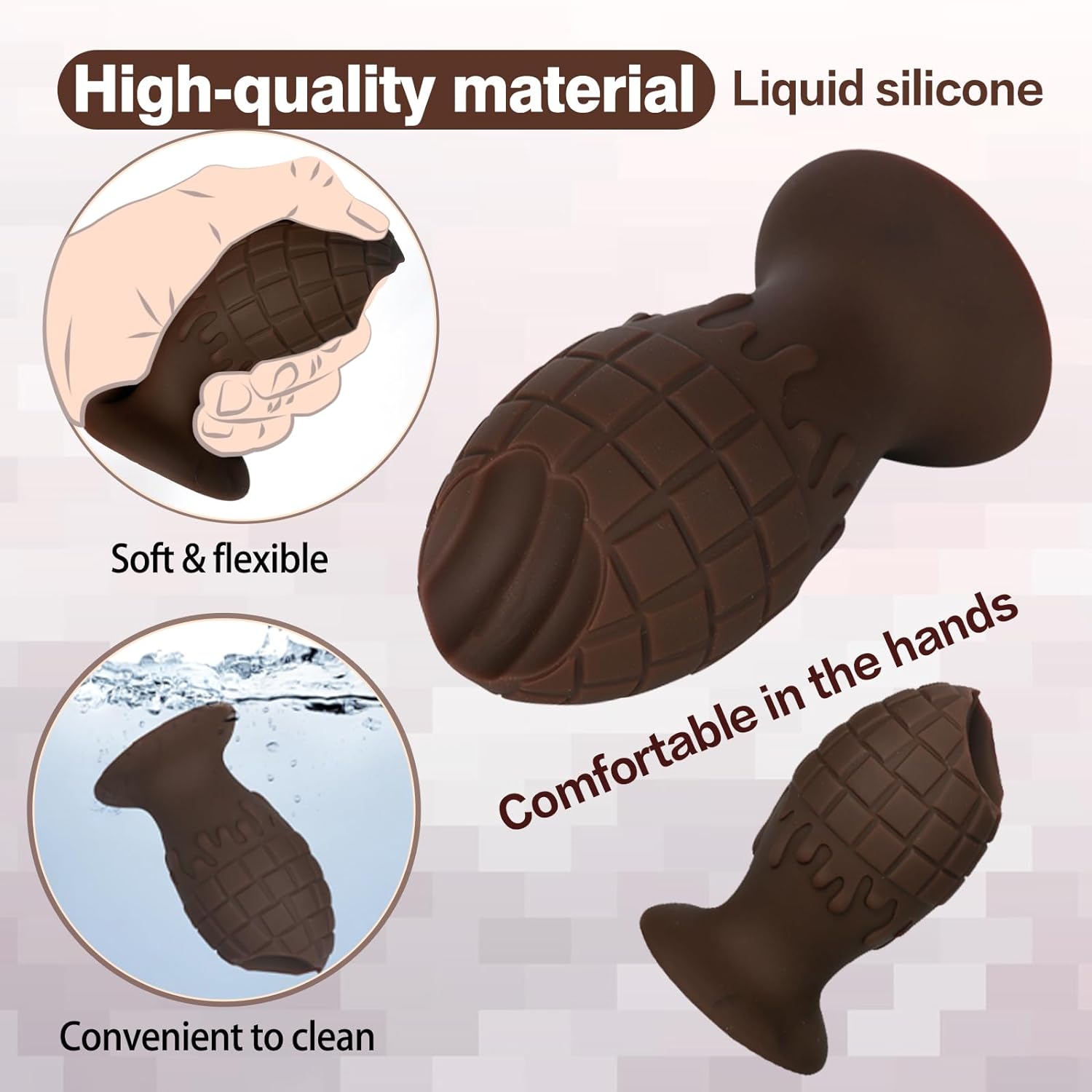 Chocolate 5 Inch Butt Dildo - Tarisss Sex Toy Store