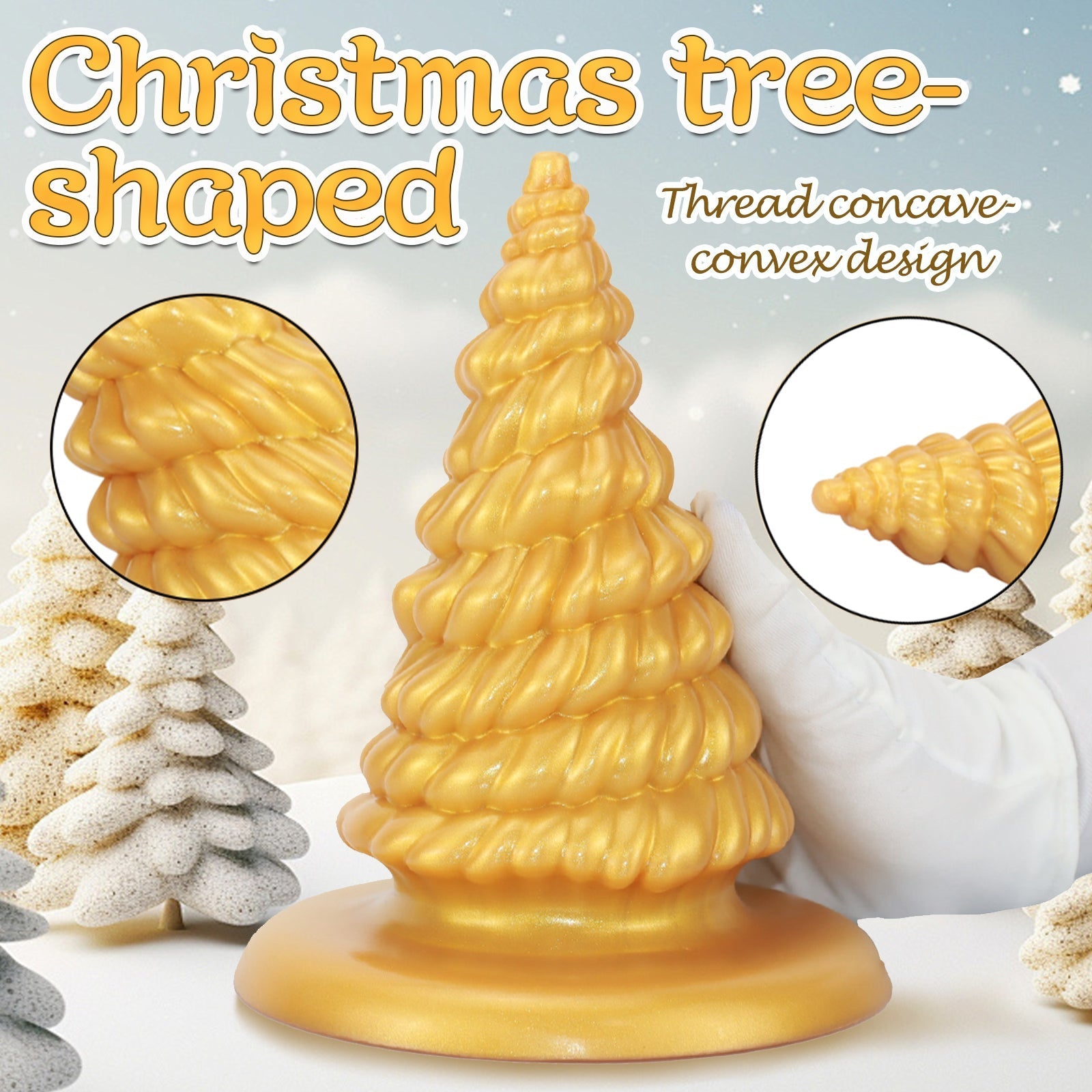 Christmas tree - shaped anal plugs - Tarisss Sex Toy Store