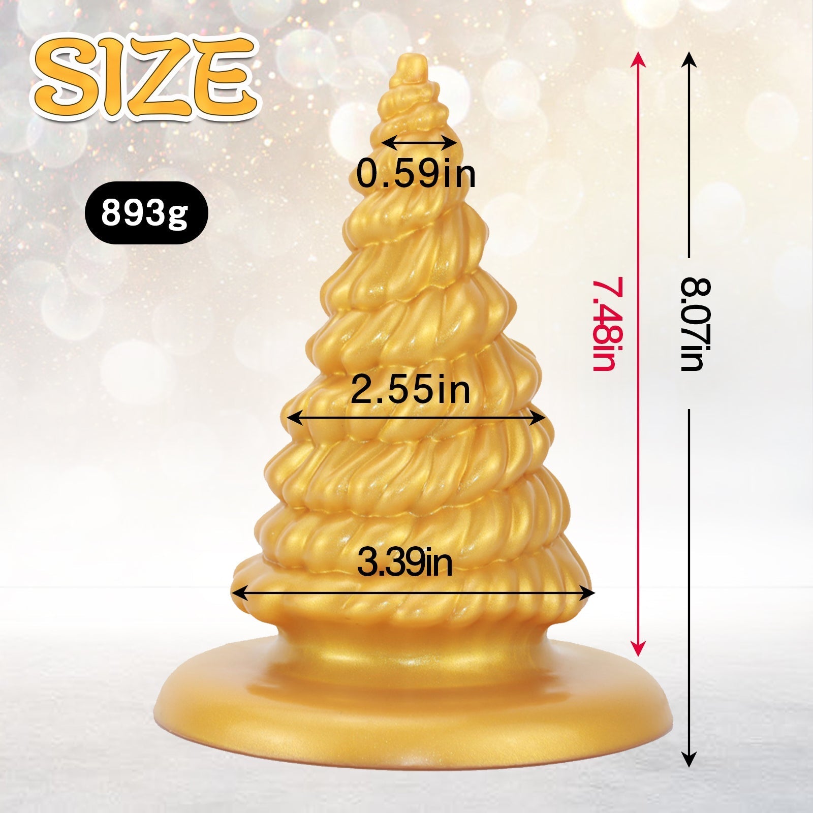 Christmas tree - shaped anal plugs - Tarisss Sex Toy Store