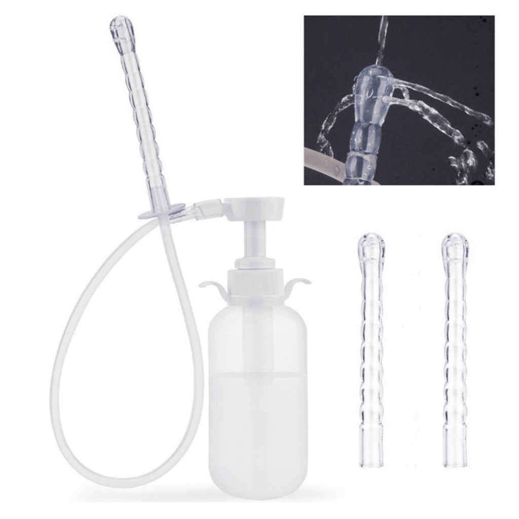 Cleanstream Pump Action Enema Bottle Set with Nozzle