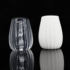Clear & Milky White Soft Silicone Masturbator Cup - Tarisss Sex Toy Store