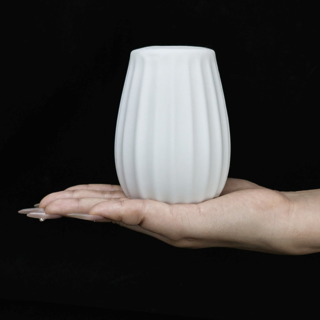 Clear & Milky White Soft Silicone Masturbator Cup - Tarisss Sex Toy Store