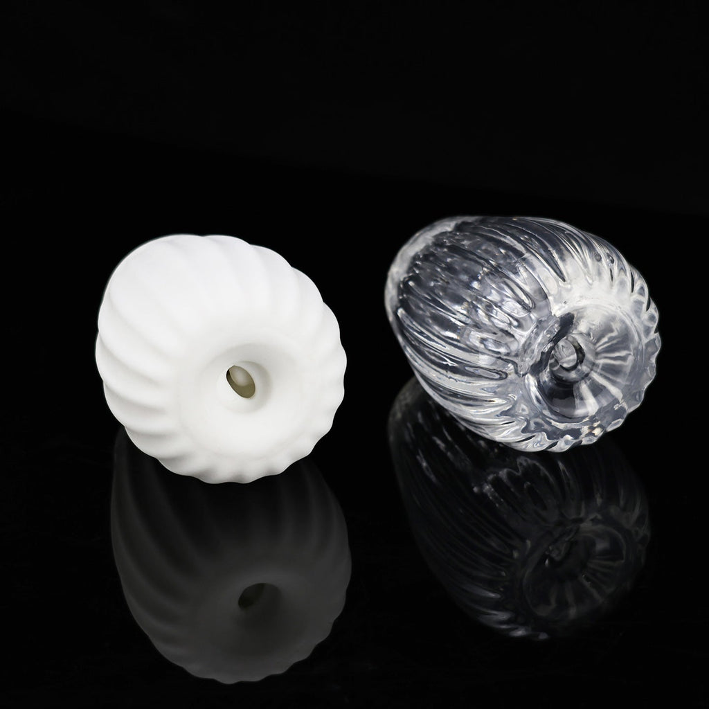 Clear & Milky White Soft Silicone Masturbator Cup - Tarisss Sex Toy Store