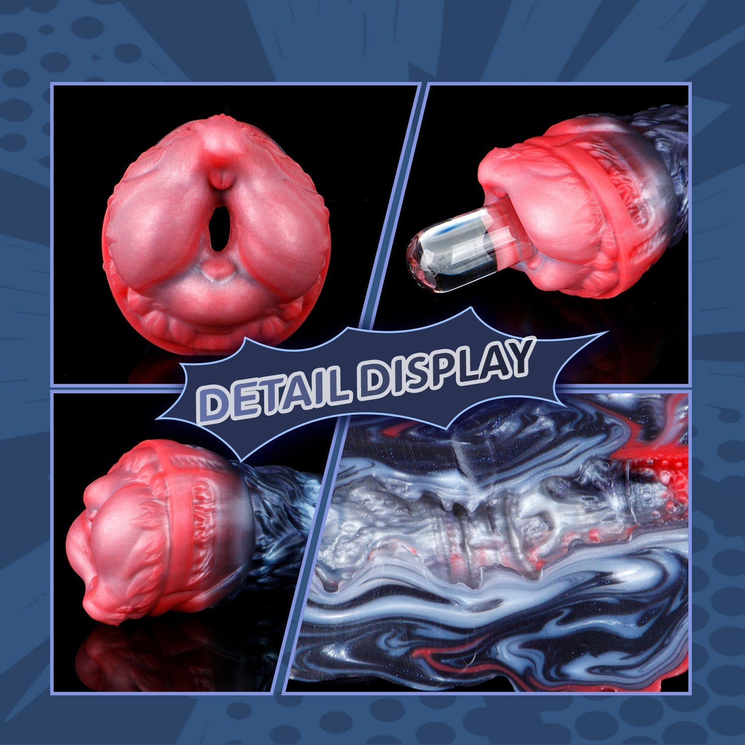 Multi-Texture Wolf Animal Pussy Stroker — Tight Snug Fit for Intense Solo Play