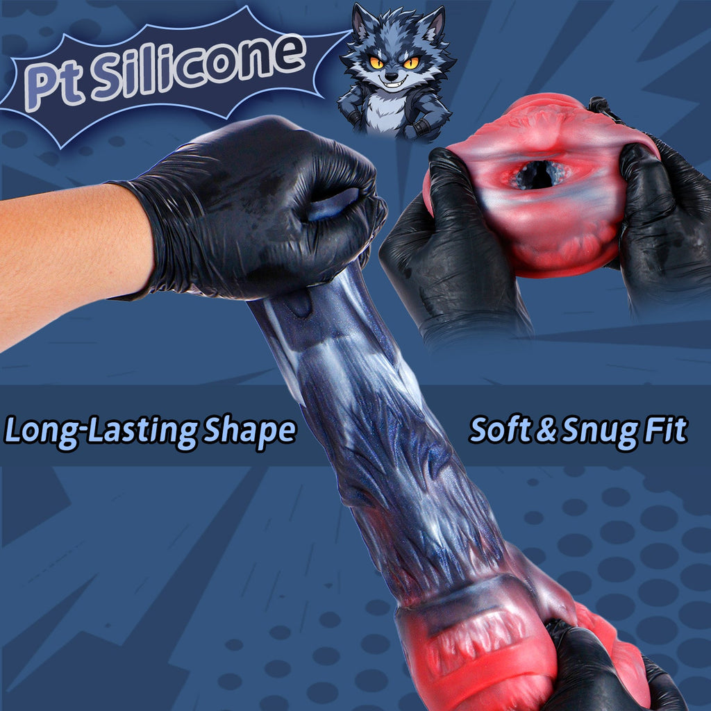 Multi-Texture Wolf Animal Pussy Stroker — Tight Snug Fit for Intense Solo Play