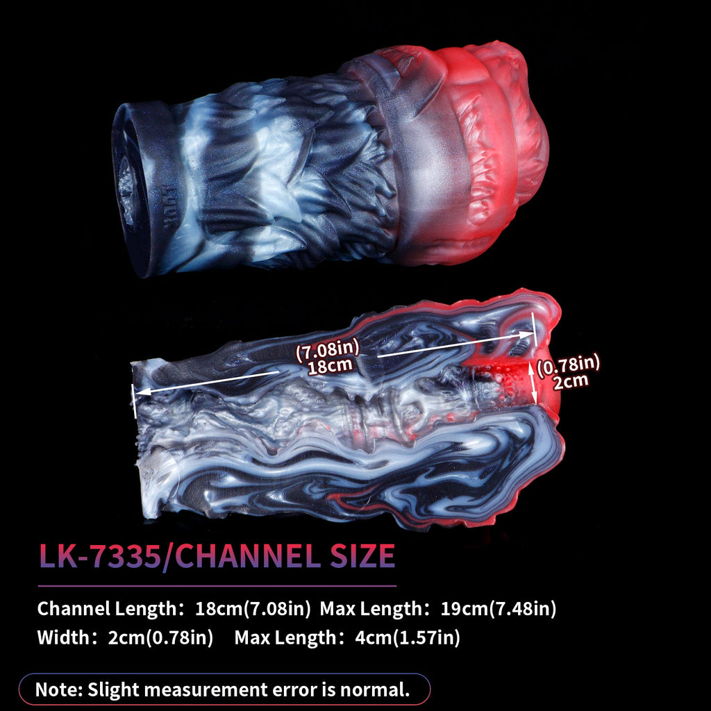 Multi-Texture Wolf Animal Pussy Stroker — Tight Snug Fit for Intense Solo Play