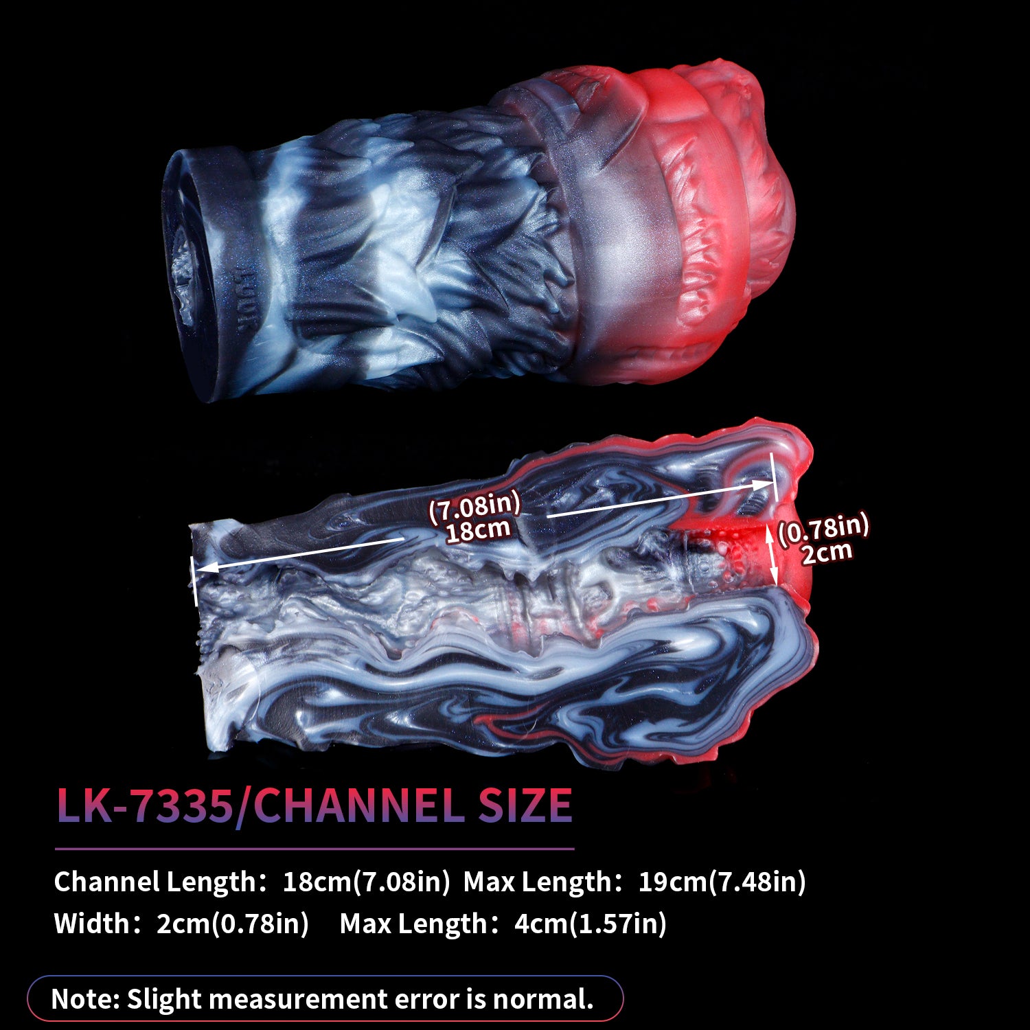 Multi-Texture Wolf Animal Pussy Stroker — Tight Snug Fit for Intense Solo Play