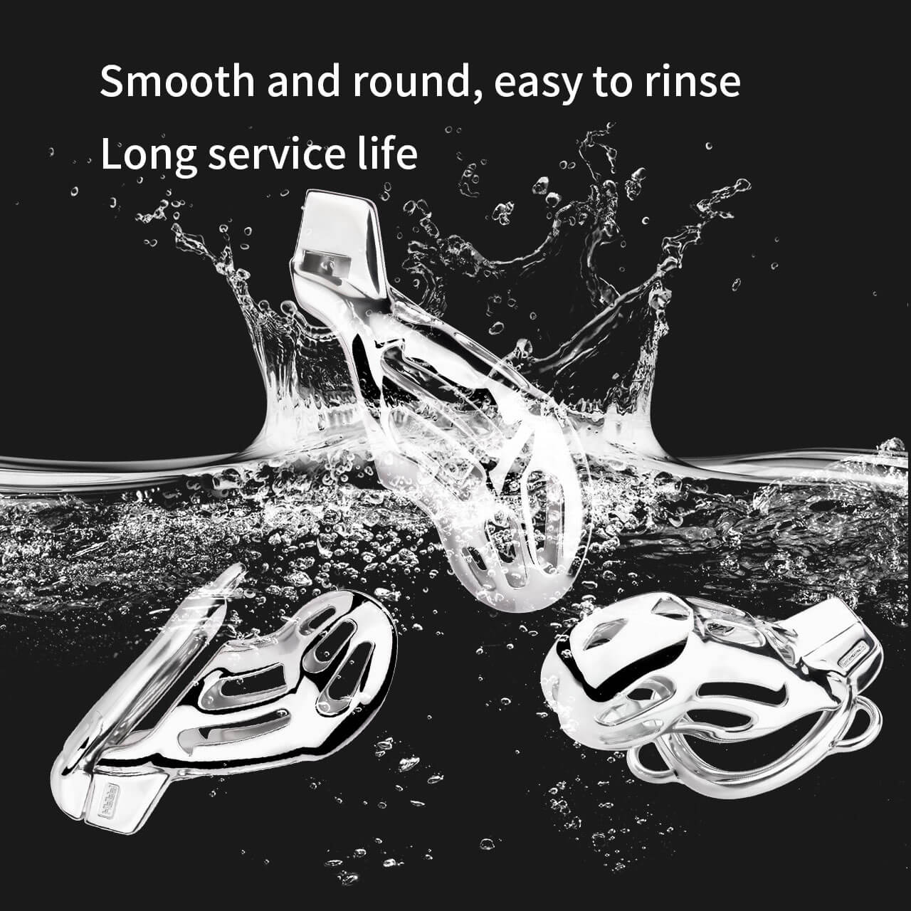 Cobra Metal Long Male Chastity Cage - Tarisss Sex Toy Store
