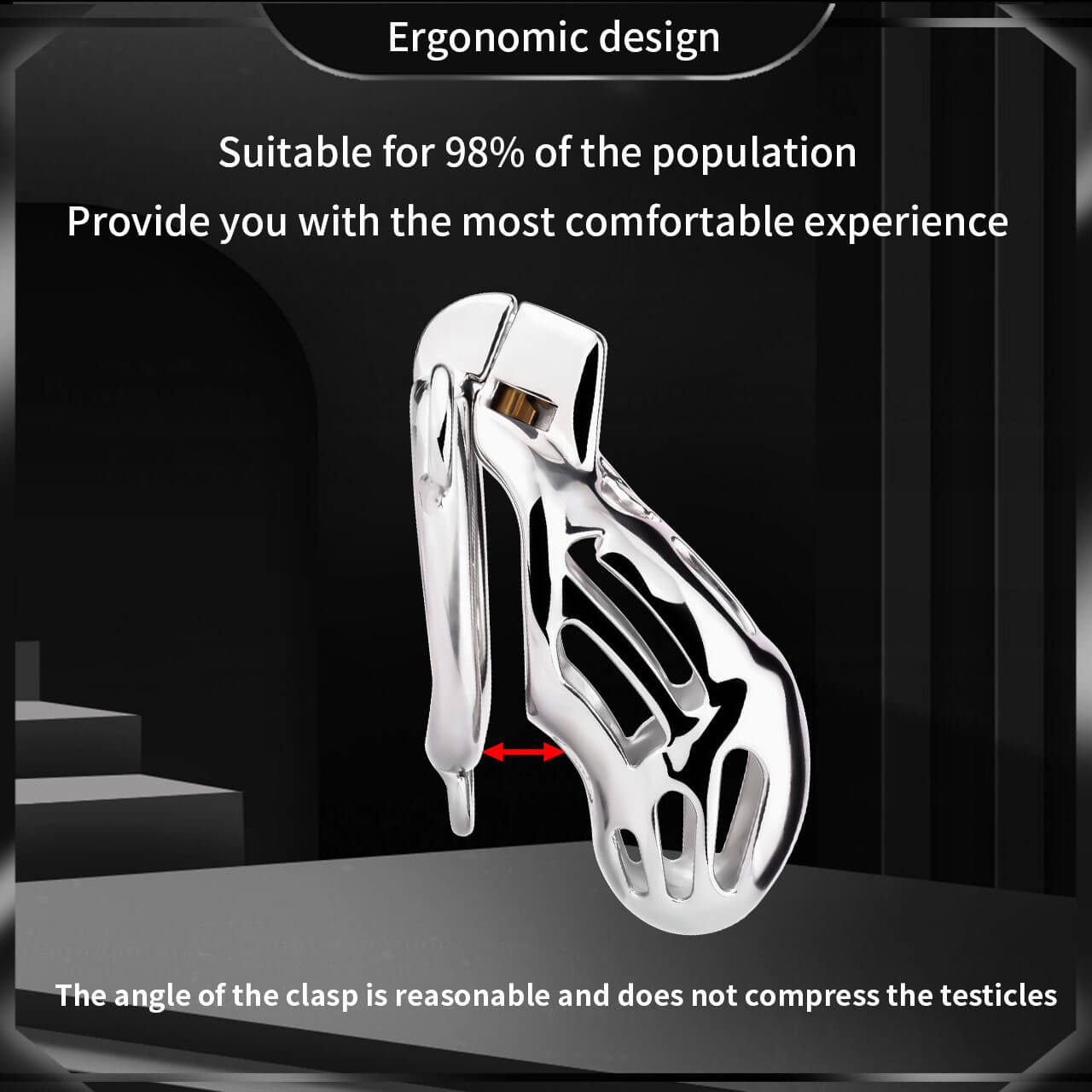 Cobra Metal Long Male Chastity Cage - Tarisss Sex Toy Store