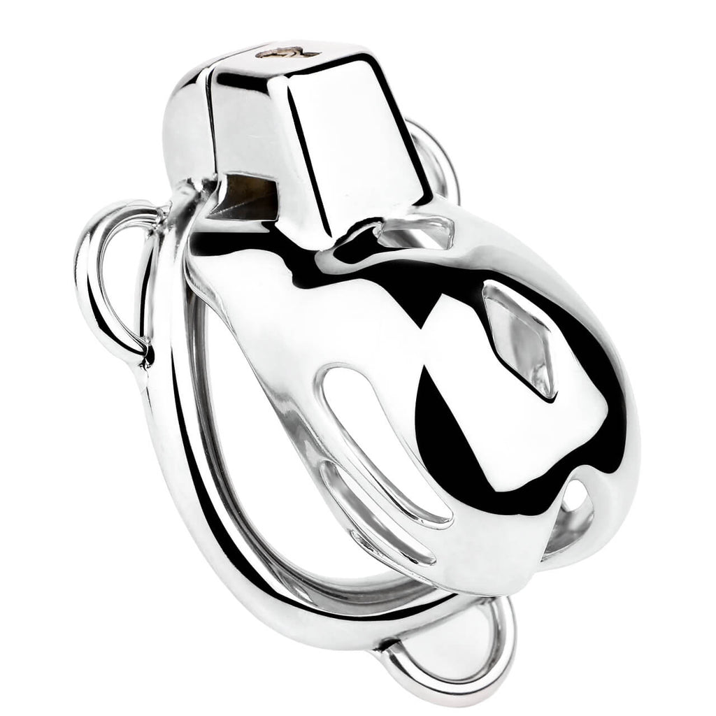 Cobra Metal Short Male Chastity Cage - Tarisss Sex Toy Store