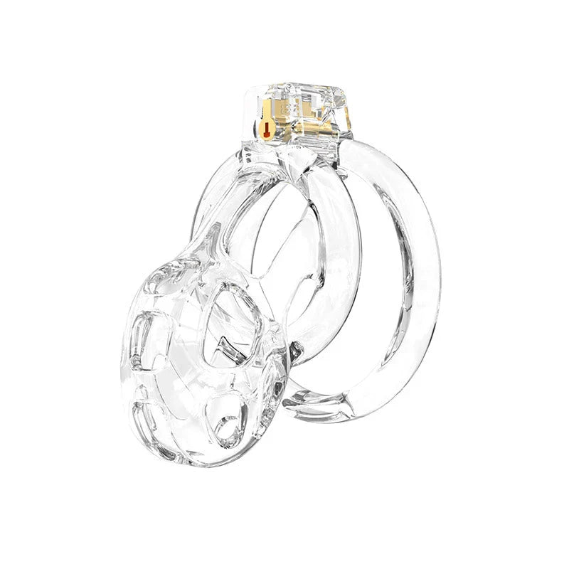 Soft Cobra Chastity Cage Set – Flexible Silicone Cobra Cage with 6 Rings & Lock System