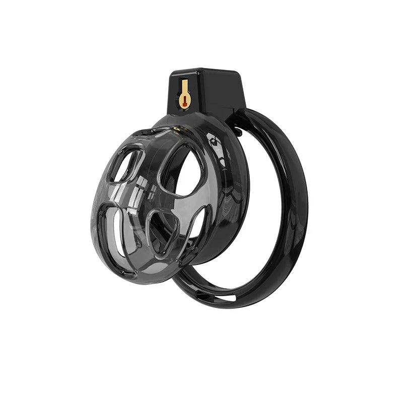 Soft Cobra Chastity Cage Set – Flexible Silicone Cobra Cage with 6 Rings & Lock System