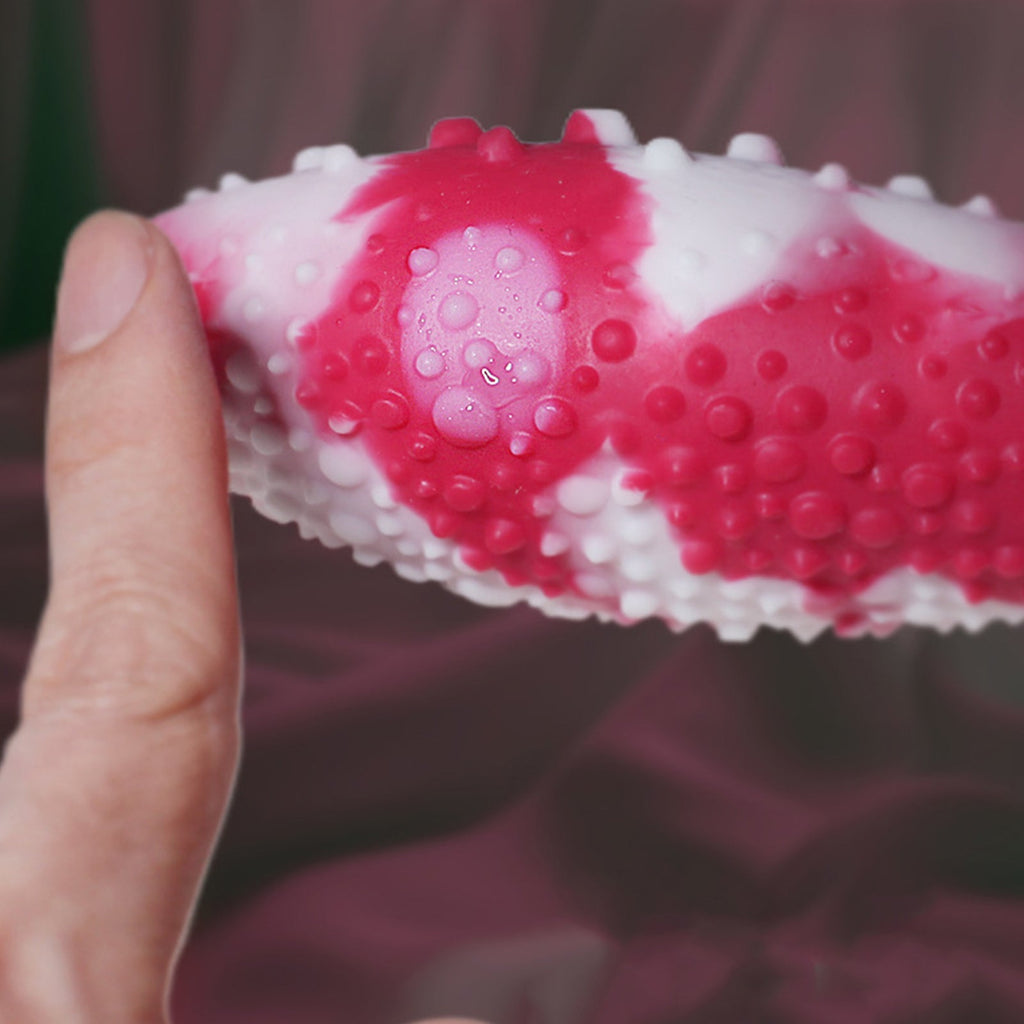 Color - Changing Soft Liquid Silicone Textured Anal Plug with Anchor Base - Tarisss Sex Toy Store